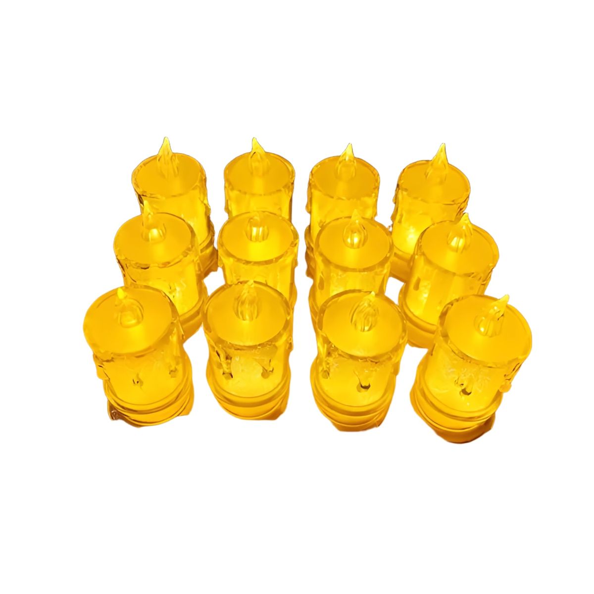 GENERICO - Pack 12 velas LED efecto llama