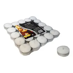 GENERICO - Vela flotante tealight pack 25 unidades blanco