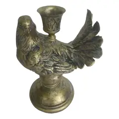 GENERICO - Candelabro ave retro poliresina