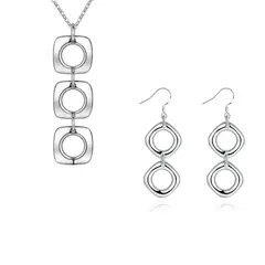 GENERICO - Conjunto Collar y Aros Geométricos