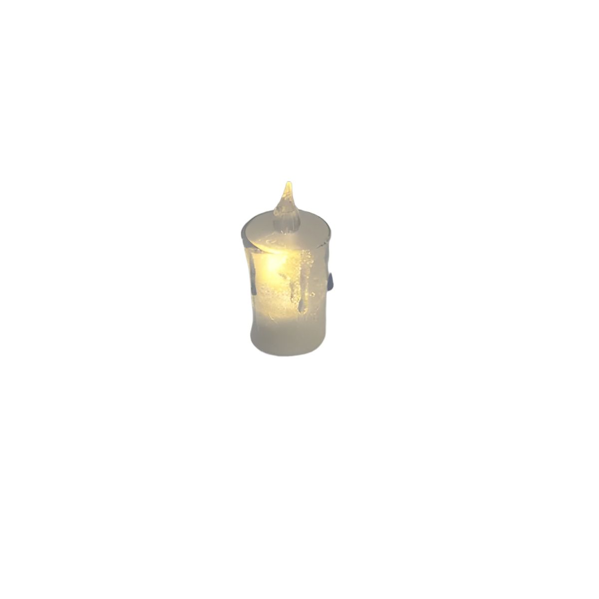 GENERICO - Pack 12 velas LED efecto llama 4x8,5 cm 2
