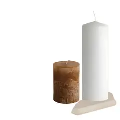 GENERICO - Velón decorativo grande 14x7 cm blanco