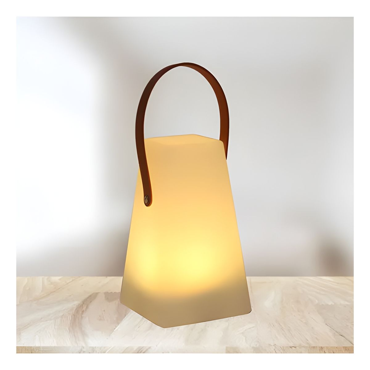 GENERICO - Fanal plástico con vela LED blanco
