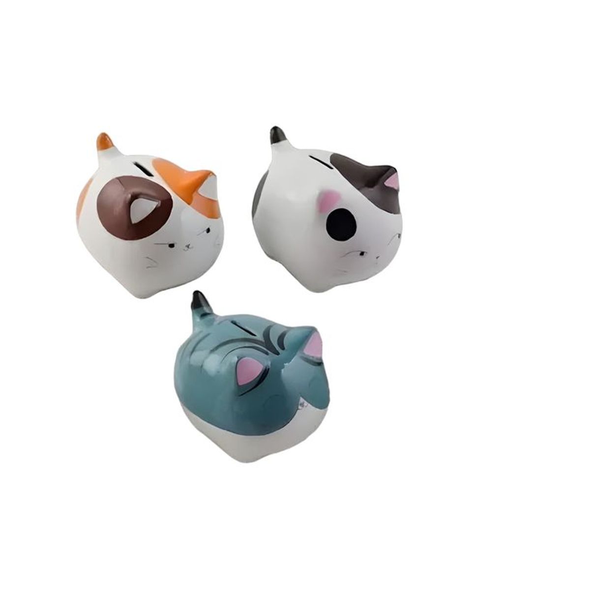 GENERICO - Alcancía cerámica diseño gatitos colores variados