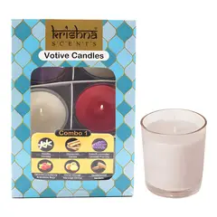 GENERICO - Pack 6 velas votive aromas surtidos