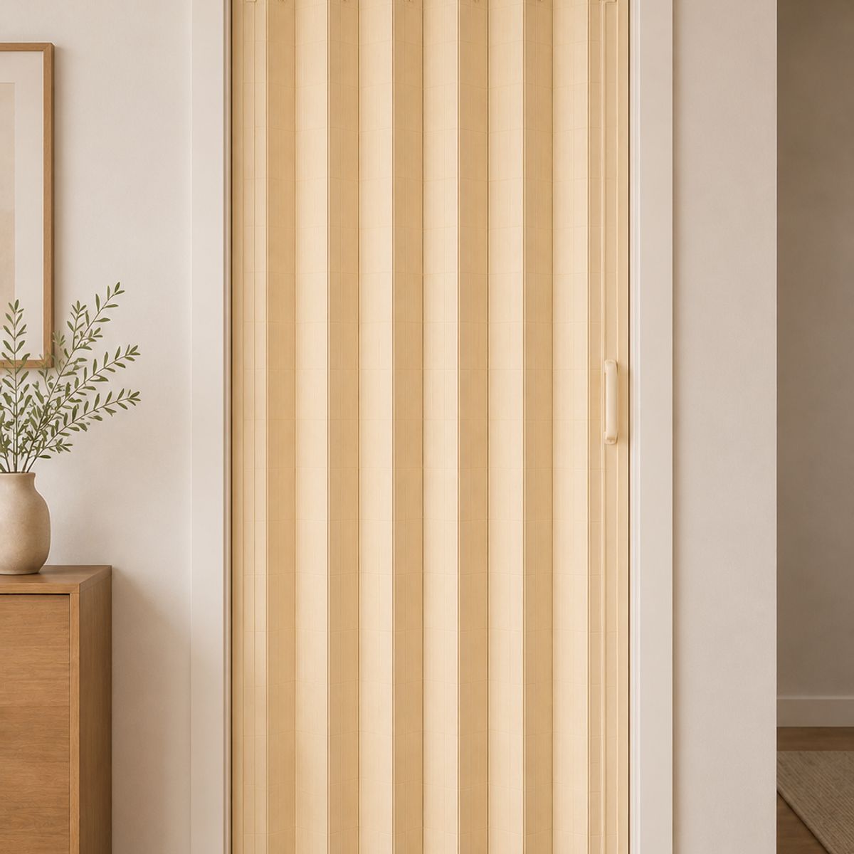 DECORAWOOD SPA - Cortina de Madera Hangaroa Puerta 95x210 cm Natural