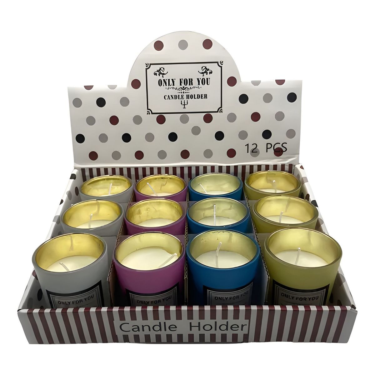 GENERICO - Velas aromáticas de aceite esencial set 12 unidades