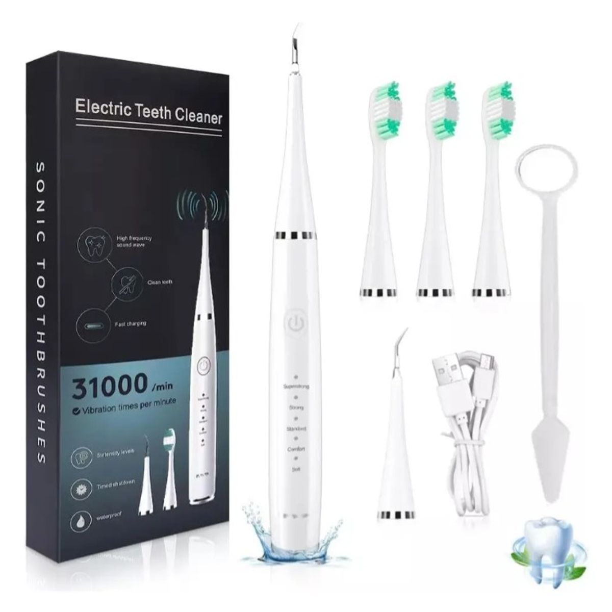 GENERICO - Limpiador Dental Raspador Removedor Sarro Cepillo Profesiona