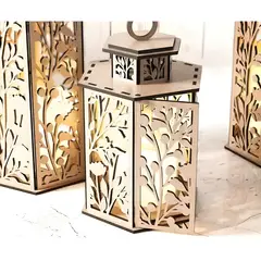 GENERICO - Candelabro grande para centro de mesa madera