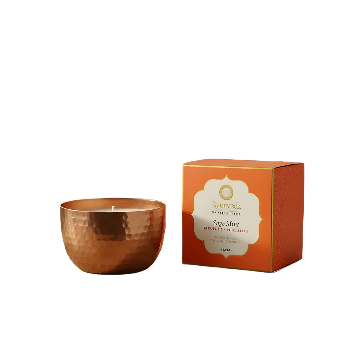 GENERICO - Vela premium dos mechas salvia blanca menta