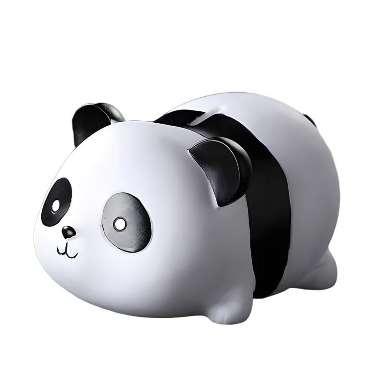 GENERICO - Alcancía panda anticaída para monedas blanco