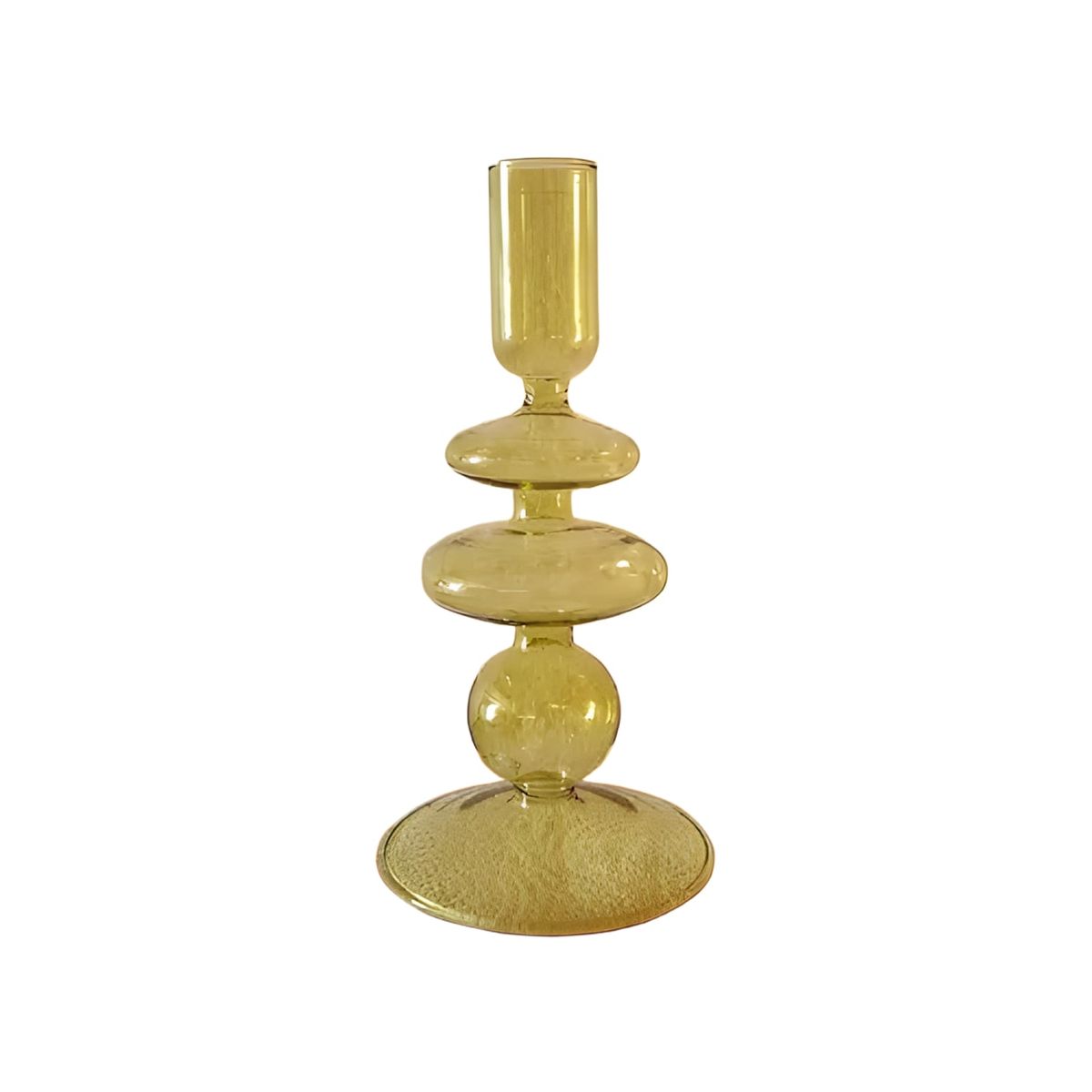 GENERICO - Candelabro acrílico decorativo dorado