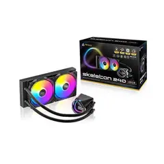 ANTEC - Refrigeración Líquida Skeleton 240 ARGB, 2 Ventiladores, Intel/AMD, Negro