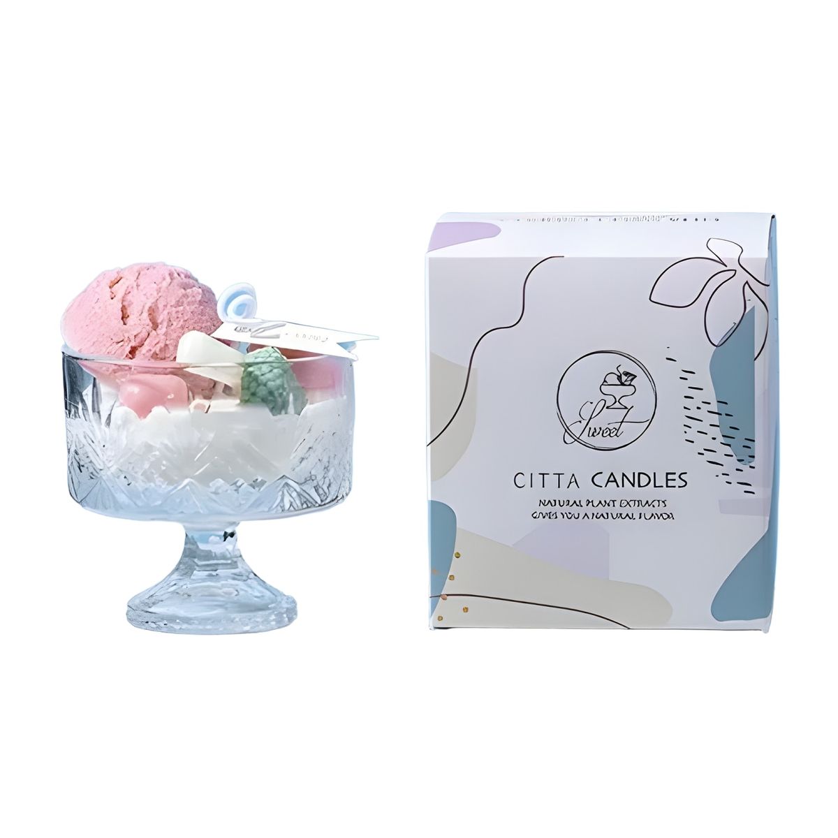 GENERICO - Vela aromática de soya en copa aromaterapia