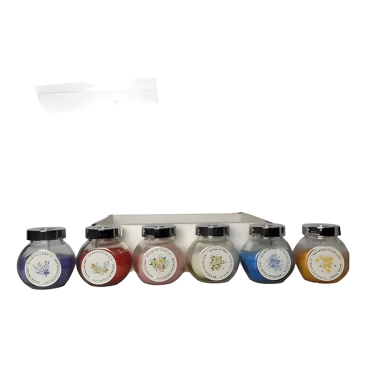 GENERICO - Velas aromáticas en frasco de vidrio pack 6