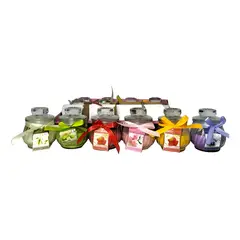 GENERICO - Pack 12 velas aromáticas en frasco de vidrio