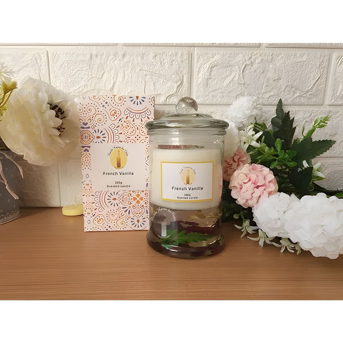 GENERICO - Velas aromáticas soya y gel vainilla