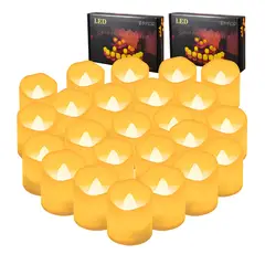 GENERICO - Pack 48 velas led impermeables sin llama