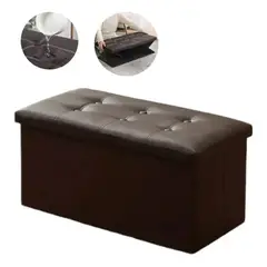 GENERICO - Banqueta Baul Sillon Pie De Cama Silla Organizador Plegable