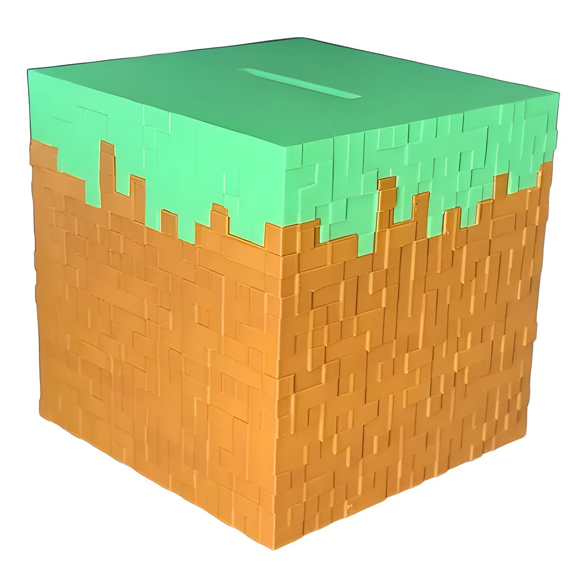GENERICO - Alcancía estilo videojuego cubo verde