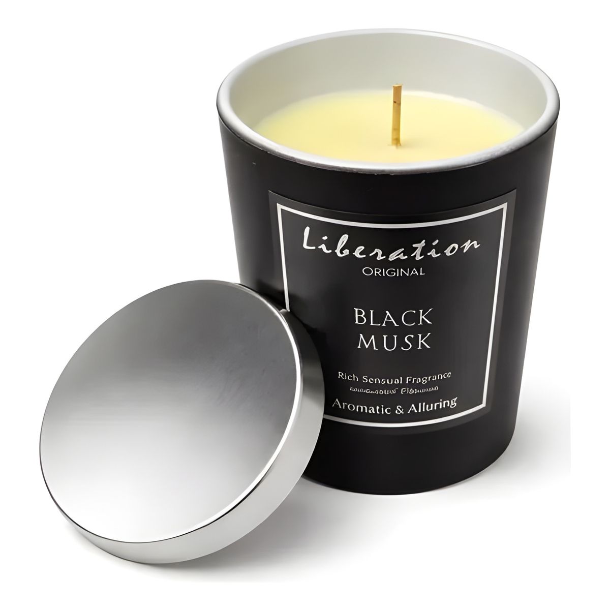 GENERICO - Vela decorativa aromática para regalo negro