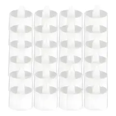 GENERICO - Pack 24 velas led efecto llama blanco 6