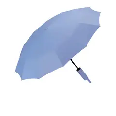 GENERICO - Paraguas Plegable Automático Anti-uv De 24 Varillas Color Azul acero Diseño de la tela Estrellas BELUG