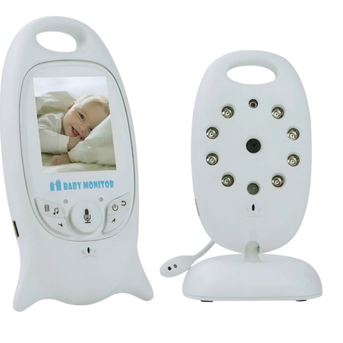 IRM - Monitor Bebe Video VB601 Pantalla 4 Pulgadas Vision Nocturna Audio Bidireccional Temperatura 8 Nanas