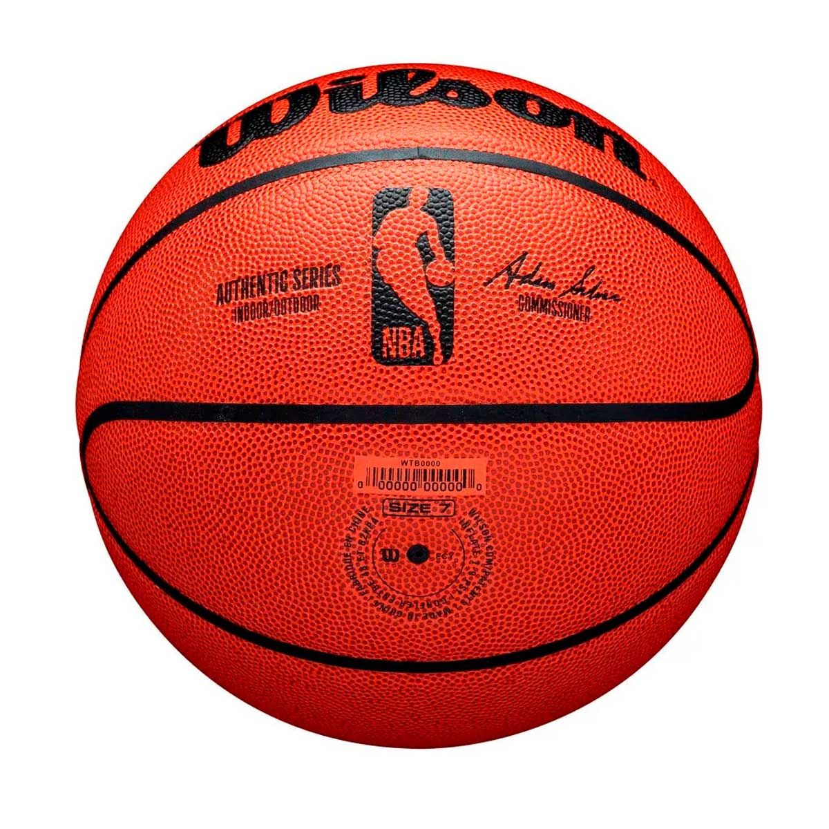SPARTA - Balón Básquetbol Wilson NBA Authentic Series N°7 Naranjo