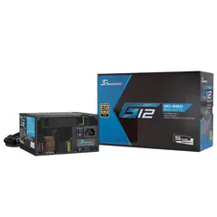 GENERICO - Fuente de Poder Seasonic G12 GC-850, 850W, Cables Fijos, Certificada 80 Plus Gold, ATX