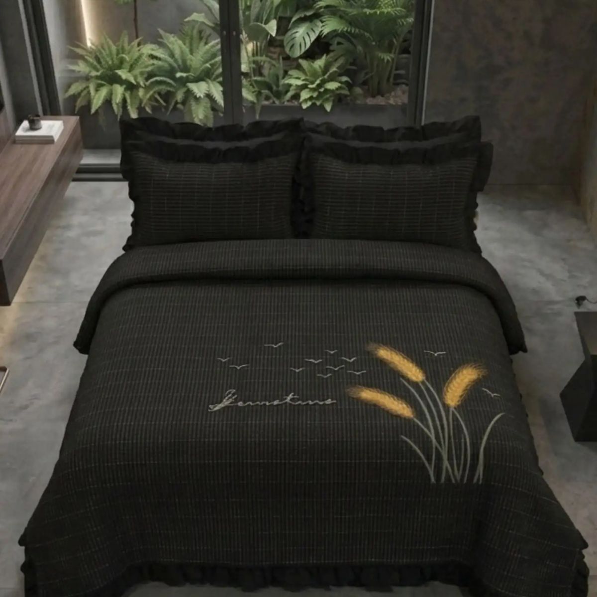 GENERICO - Cubrecama Quilt Verano Estampado Floral con Bobos 2 Plazas