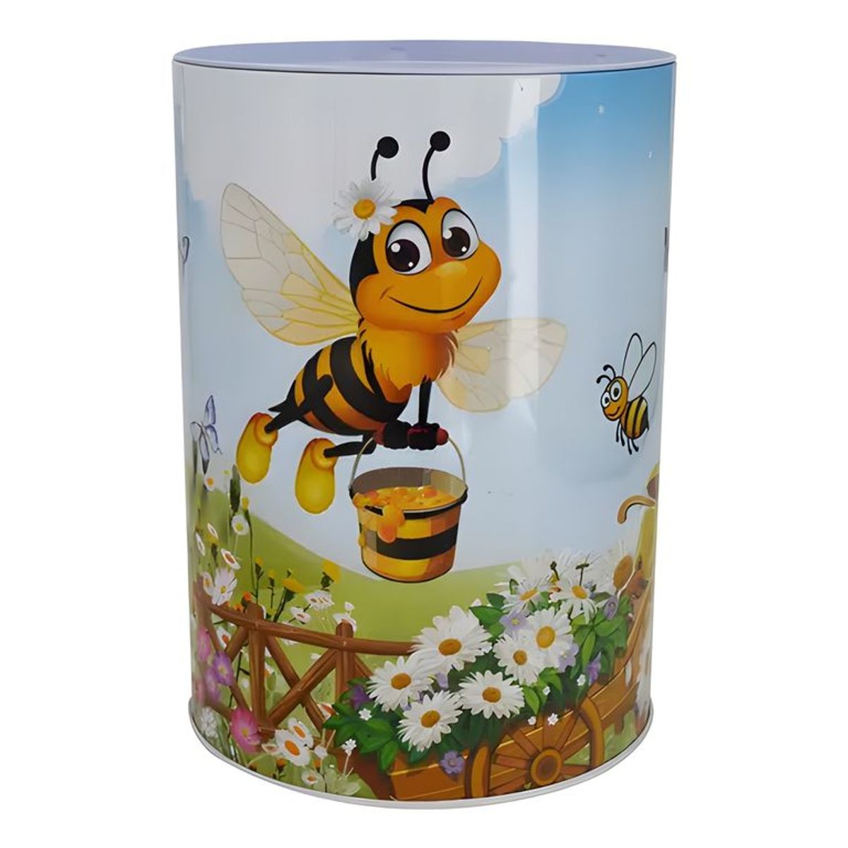 GENERICO - Set 5 alcancías metálicas diseño abeja