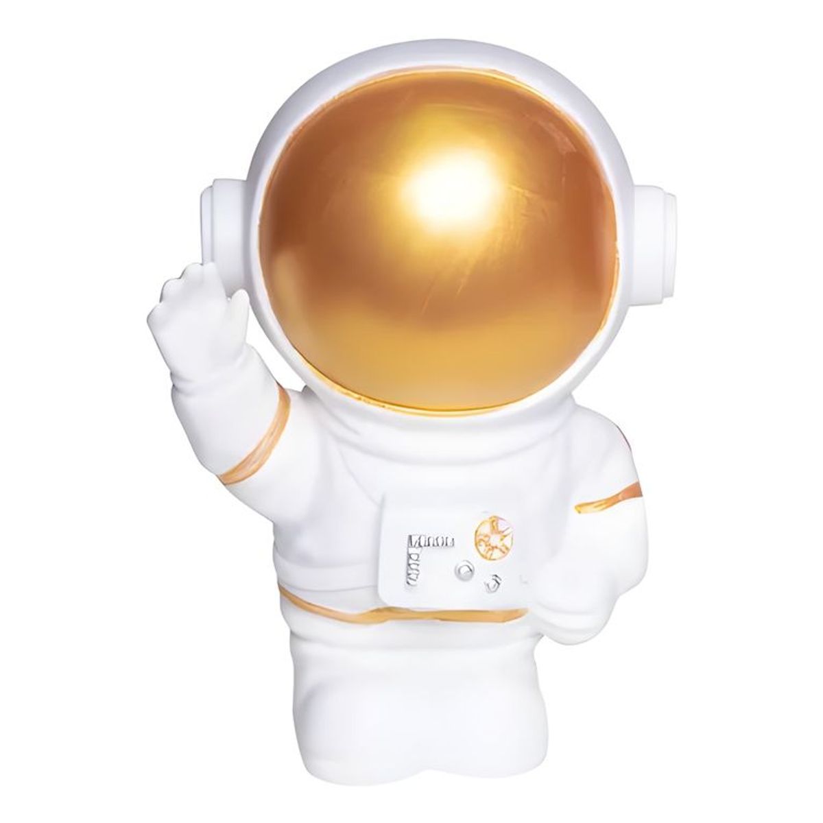 GENERICO - Alcancía decorativa astronauta dorado