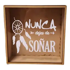 GENERICO - Alcancía de madera personalizada con frase
