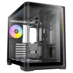 ANTEC - Gabinete Gamer C5 Curve ARGB, Doble Cámara, Vidrio Curvado, ATX, m-ATX, ITX, Negro