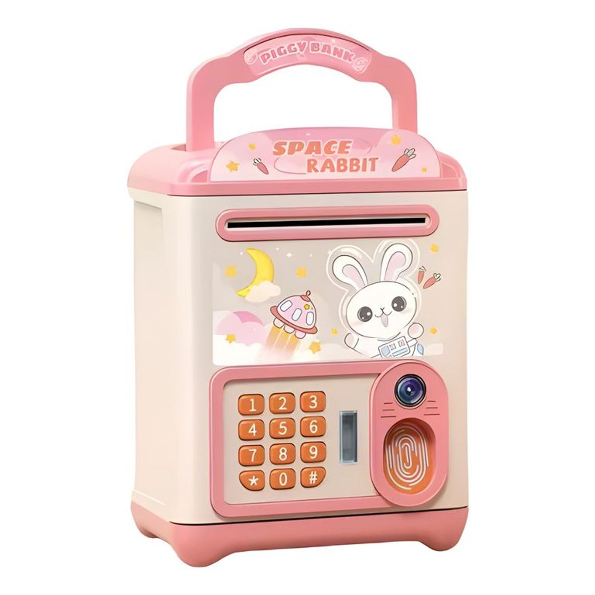 GENERICO - Alcancía electrónica diseño kawaii tipo caja fuerte 3