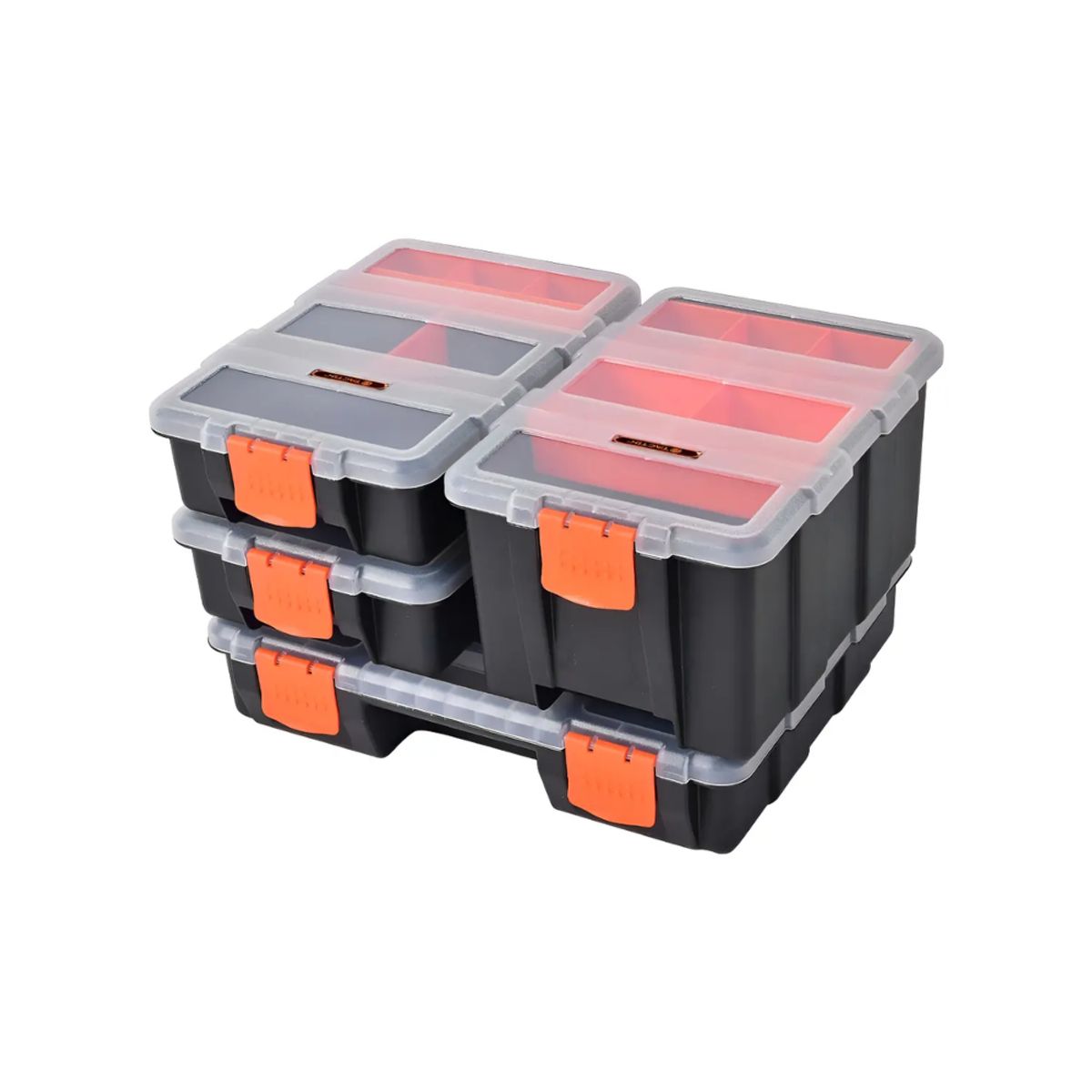 TACTIX - Organizador Tactix 4 Piezas Plástico Multiuso Modular 320020 Pro