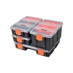 TACTIX - Organizador 4 Piezas Plástico Multiuso Modular 320020 Pro