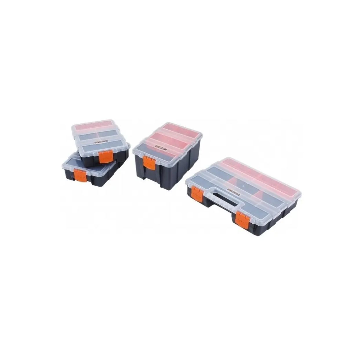 TACTIX - Organizador Tactix 4 Piezas Plástico Multiuso Modular 320020 Pro