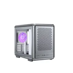 COOLER MASTER - Gabinete MasterFrame 400 Mesh, Diseño Freeform 2.0, m-ATX, Mini-ITX, Blanco