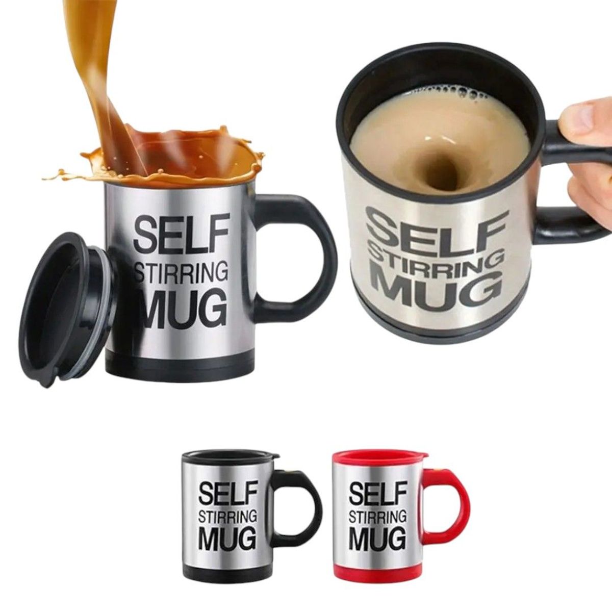 GENERICO - Taza Batidora Térmica Revolvedora