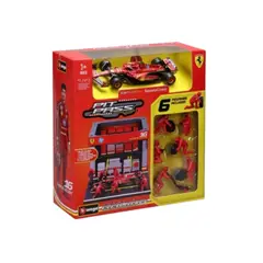 BBURAGO - Set Pit-Stop Ferrari SF-24 16 Charles Leclerc Caja Normal Burago 143