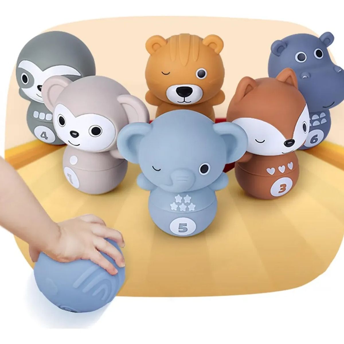 GENERICO - Juego De Bolos Sensorial Apilable Para Niños Bowling