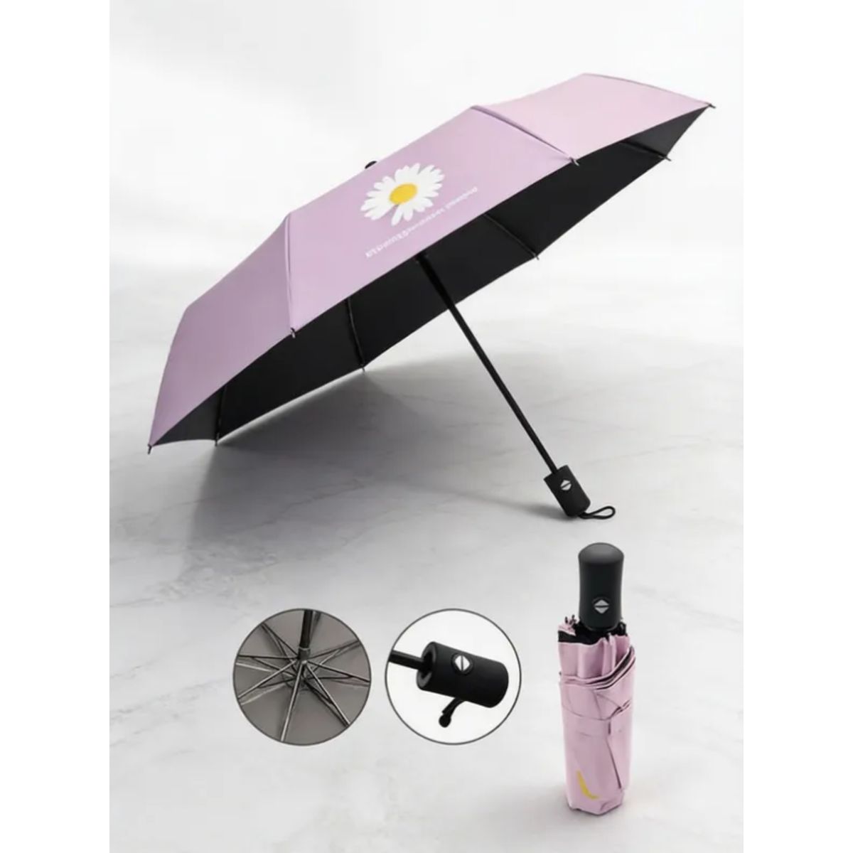 GENERICO - Paraguas Plegable Automático Portátil 95cm Colores