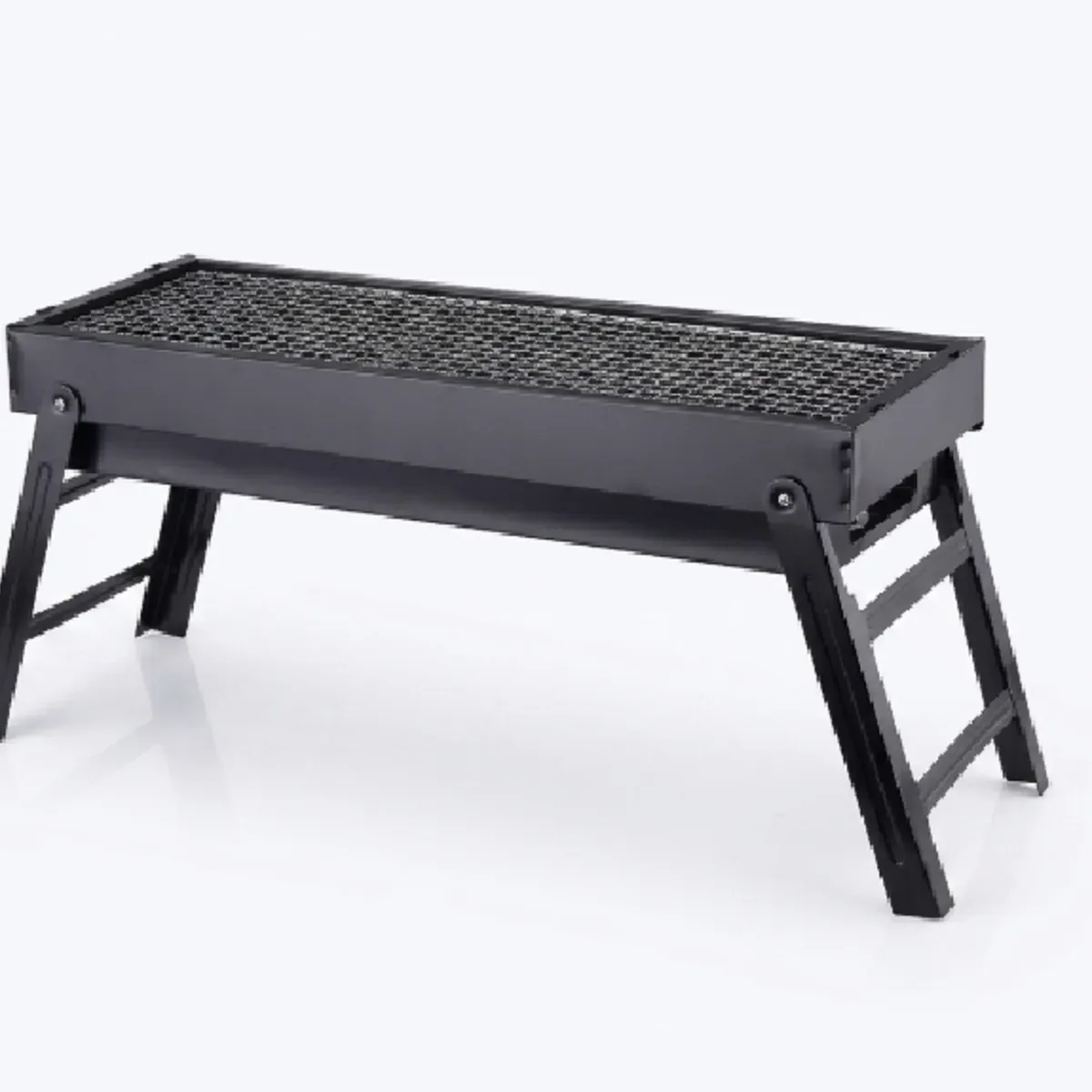 IRM - Parrilla BBQ Carbon Portatil Plegable TL-353 Acero Asado Camping Jardin Playa Hogar Exterior
