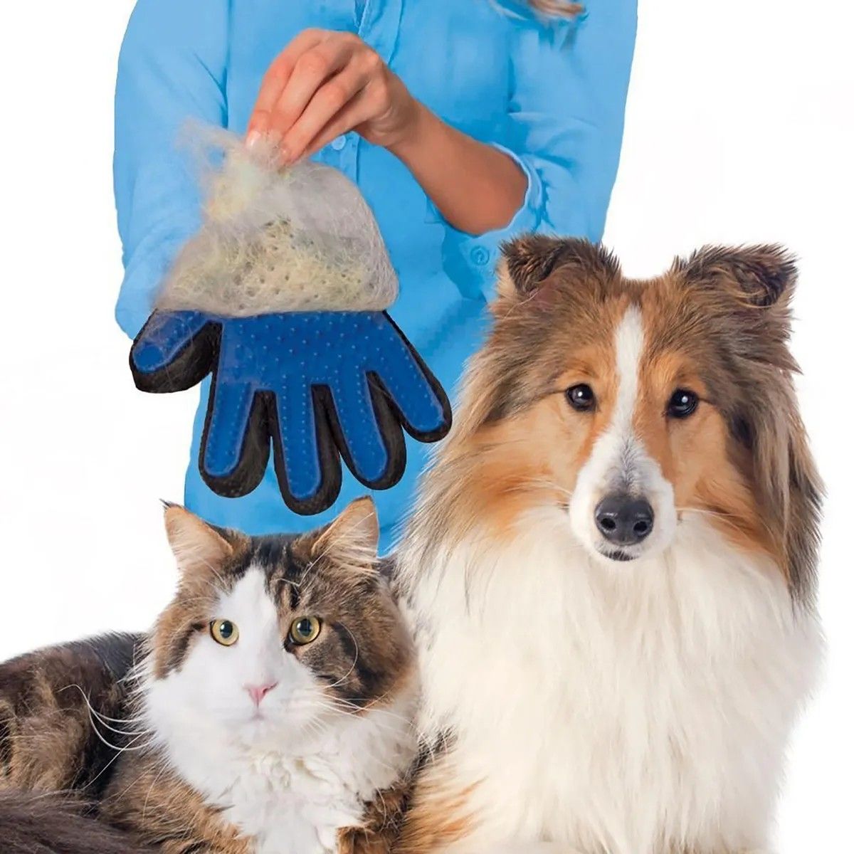 MOVI - Pack 2 Unidades Guantes para Mascotas – Baño y Cepillado para Perros y Gatos