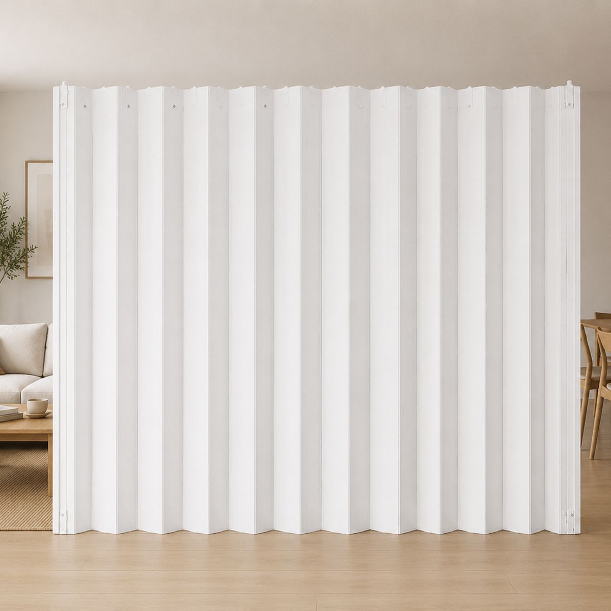 Cortina de Madera Hangaroa Separador 250x180 cm Blanco, marca DECORAWOOD SPA - Foto 2