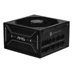 MSI - FUENTE DE PODER 1000W 80PLUS GOLD FULL MODULAR ATX 3.1 PCIE 5.0 P/N MGA A1000GLS PCIE5