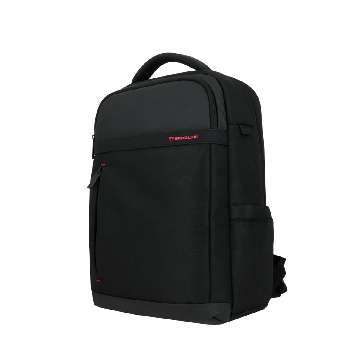 SAXOLINE - Mochila Notebook 15" Saxoline Century Mediana Poliéster Negro y Rojo
