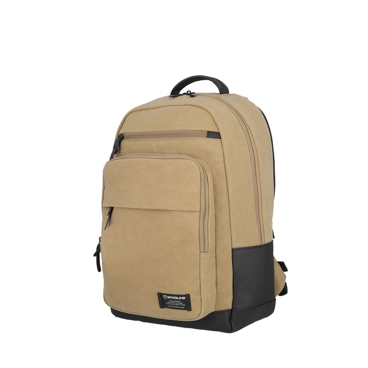 SAXOLINE - Mochila Notebook 17" Saxoline City Mediana Poliéster Beige 3SX